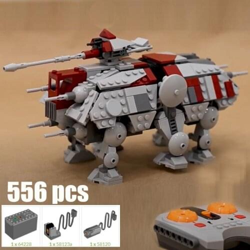 NEW Star Space MOS WarsWalking AT-TE Building Block Bricks RC Space Wars DIY Assembly Construction model Toys Christmas Gifts
