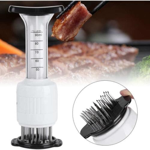 Meat Marinade Tenderizer Needle Injector Steaks Flavor Syringe Cook Kitchen Tool Meat Grinder Meat Tools