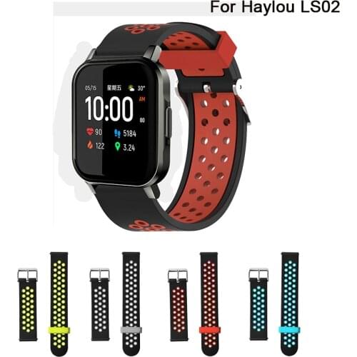 Silicone Strap Bracelet For Haylou Smart Watch 2 Sports Watch Band For Haylou LS02 Wristband Accessories