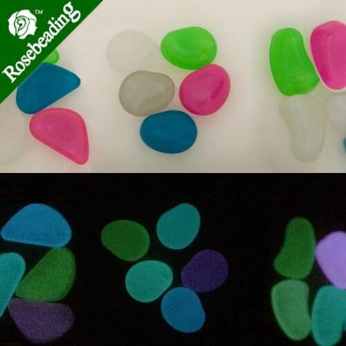 Luminous stones,cobblestone shape,irregular shape,mixed colors,sold 20pcs/lot-C3323