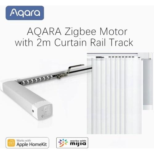 Aqara Smart Zigbee Curtain Motor +2m Curtain Rail Track Intelligent Electric Window Curtain Remote Control System Apple Homekit