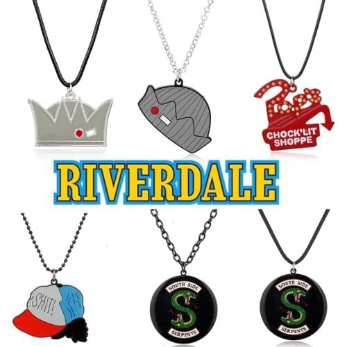 Hanchang Jewelry Riverdale South Side Serpents Hat Necklace Pops CHOCK'LIT SHOPPE Pendant Necklace Chain Collier