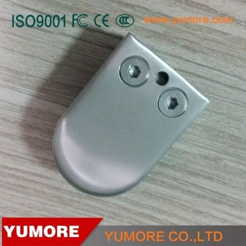 YUMORE Stainless Steel Glass Clamp for 12mm Tempered Glass Brush Finish Heavy Duty Large Round Glass Railing Clamp