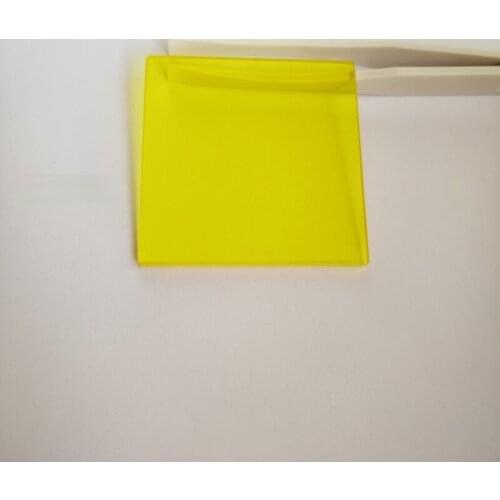 Yellow Filter Lens Pieces Cut-off Optical Glass Jb420 490 510 Gg425 495 515nm