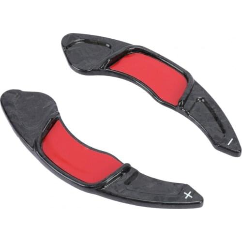 2Pcs DZBPJ Shift Paddle Quick Shift Carbon Fiber Steering Wheel Shifter Extension Cover Spare Parts for Scirocco Sagitar