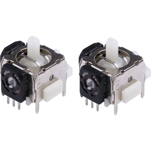 2PC New Replacement 3D Analog Button Joystick for Xbox 360 Wireless Thumb Controller Green Ne Game Controller Accessories