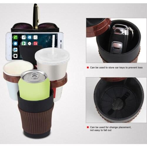 4 in 1 Car Cup Holder Expander 360 degree Rotating Adjustable Cup Holder Adapter vehicle center console Water Cup Holder