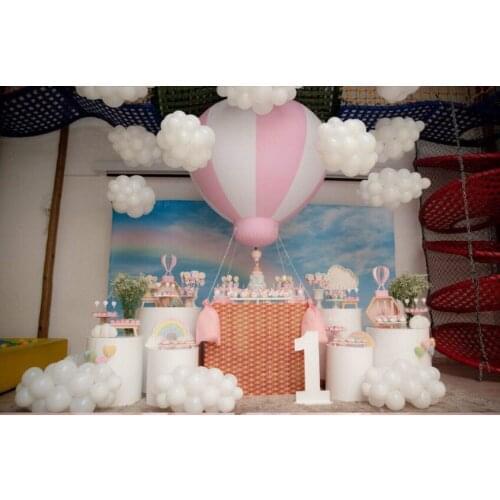 5feet PVC half hot air balloon inflatable hanging balloons for baby shower party/kids birthday/nursery/event/show/exhibition