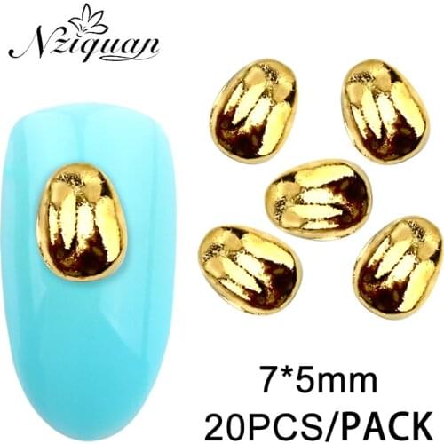 7*5MM 3D Nail Art Decoration Multicolor Nail Decoration Sticker Charm Alloy Nail Art Decoration Accessories Nail Art Decoration