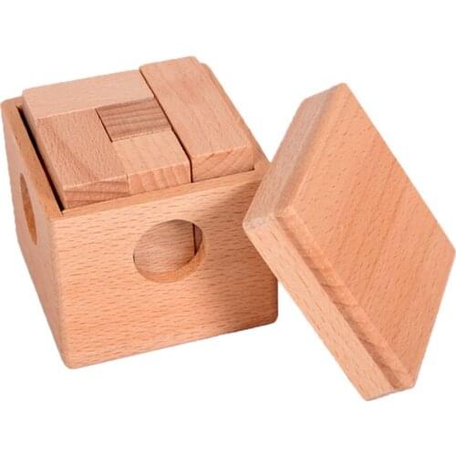 7 Boxed Cube Soma Cubes Adult Adult Puzzle Wooden Toy Elm Wooden Blocks F3ME