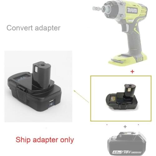 Power tool adapter for Ryobi 18V use for makita/dewalt/milwaukee 18/20V li-ion battery