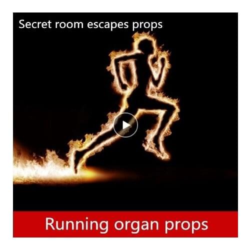 Free shipping real life room escape running organ props Continuous movement Trigger unlock escape room game