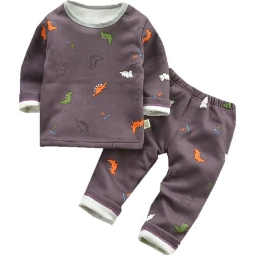 Children Clothing 2020 Autumn Winter Toddler Boys Clothes Cartoon car Costume Outfits Kids pajamas Girls Suit For Boys Clothing