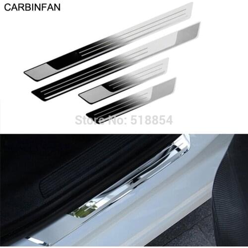 For VW Volkswagen 2015 Golf 7 Mk7 Door Sill Scuff Plate Guard Stainless Door Sills Pedal Car Styling Accessories 4Pcs/Set