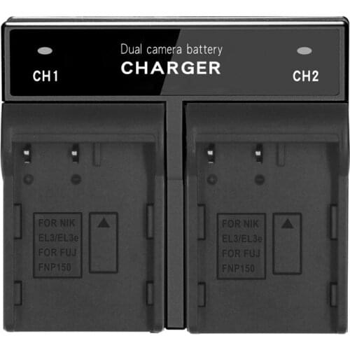 Dual Channel Digital Travel Battery Charger EN-EL3E Suitable For Nikon Camera Dual Charger EL14 EL15 EL3 Accessories Charger