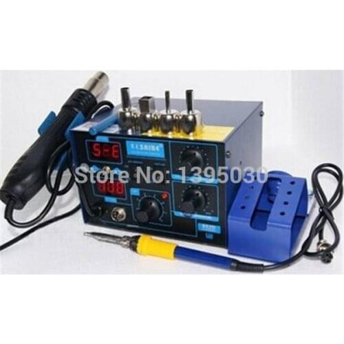 220V/ 110V Electric Soldering Iron Saike 952D Rework Station Hot Air Gun Soldering Station