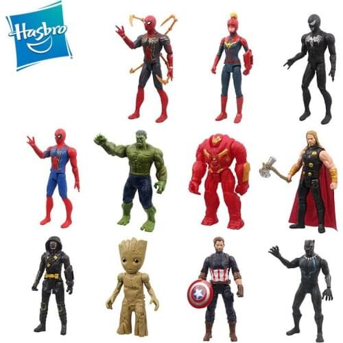 Hasbro The Avengers Anime Figure 30CM Super Hero Thor Hulk Thanos Wolverine Spider Man Iron Man Action Figure Birthday Present