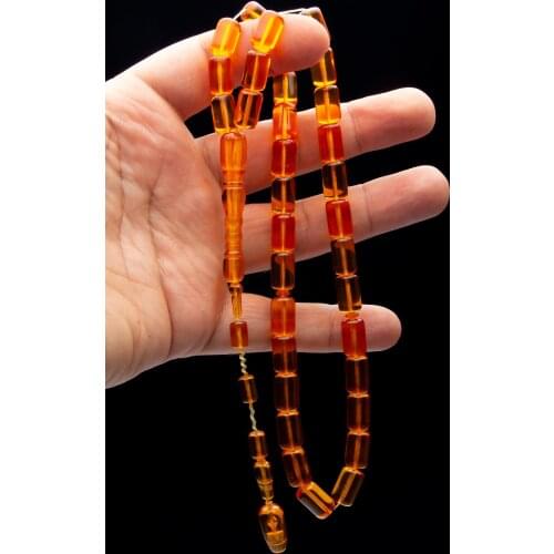 Islamic Tasbih Muslim Rosary Beads 33 Prayer Rosary For Men Bracelet For Men Accessory amber oltu amber stone Handmade Turkey