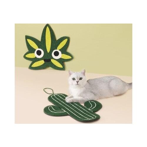 Cactus Cat Scratch Pad Dust-free Sisal Cat Scratch Pad Protection Sofa Claw Sharpener Cat Supplies Pet Supplies