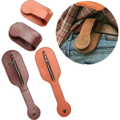 Men Leather Coin Purse Outdoor Utility Self-Defense Multi-Tool Wallet Women