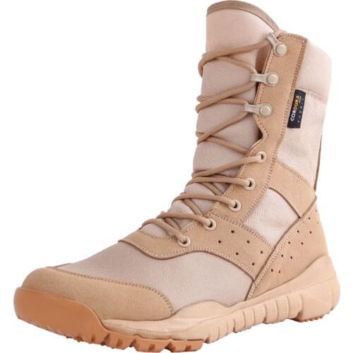 Summer CQB Ultra-Light Combat Mesh Breathable Canvas Military Tactical Military Boots Mens Special Forces Security Duty Shoes