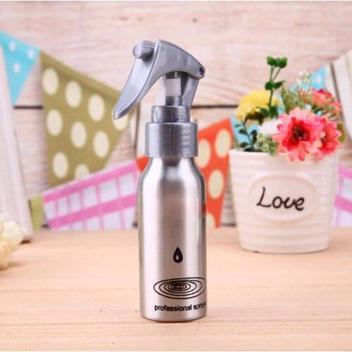 Mini 60ML Aluminum Spray Atomiser Empty Bottle Water Hair Salon Matte Black Hairstyling Hairdressing Tools Applicator Bottles