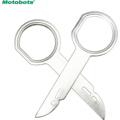 MOTOBOTS 2pcs Car CD DVD Stereo Radio Removal Release Tool Keys Repair Tool Stereo Head Unit Audio Tools For VW Audi#5757