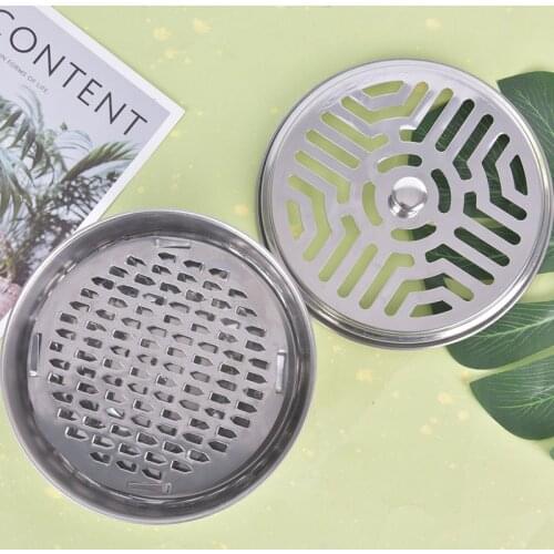 Mosquito Coils Holder Burner Repellant Large steel Insect box Repellent Rack sawtooth mesh bracket With Cover Home Decor New