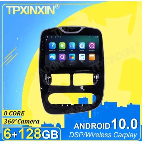 PX6 IPS Android 10.0 6G+128G Carplay 360 Camera For Renault Clio 2013-2015 Multimedia Player Radio Tape Recorder Video Navi GPS