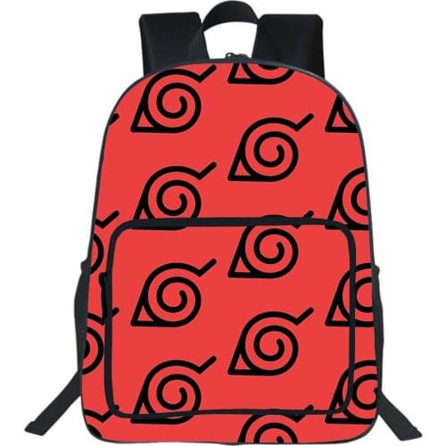 Japan Anime Backpack Teenagers Travel Backpack Boys Girls School Bags Uzumaki Sasuke 3D Print Cartoon Bookbag Childrens Bag