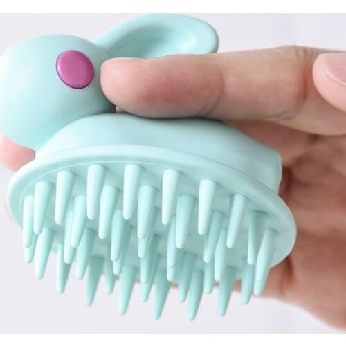 Silicone Shampoo Scalp Hair Massager Head Body Scalp Massage Brush Comb Hair Washing Comb Shower Brush Bath Spa Massage Brush