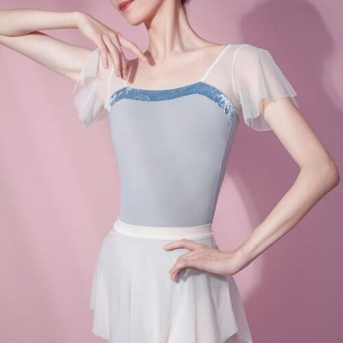 Fairy Ballet Dance Bodysuit Adult Ballerina Outfit Mesh Gymnastics Leotard Stage Costume Backless Classical Dancewear JL3451