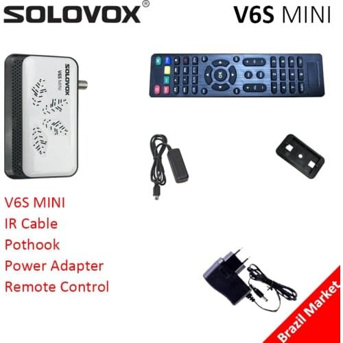 SOLOVOX V6S MINI Brazil Split Bulk Ship 2G RAM H.265 DVB S2 Satellite TV Receiver Support M3U Xtream Stalkermac ClinesDecoder
