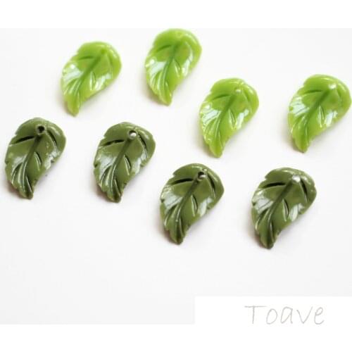 Leaf Leaves Single Hanger Resin DIY Ear Stud Material Accessories
