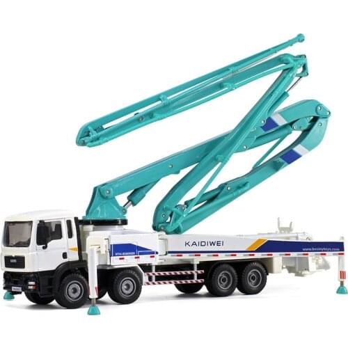 High quality 1:55 concrete pump truck alloy model,simulated metal engineering truck,exquisite collection and gifts,free shipping