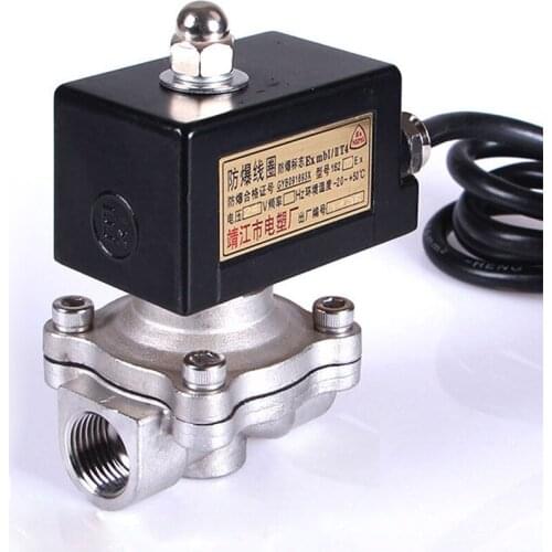 1/2“ Stainless Steel Explosion Proof Solenoid Valve Flame Proof Solenoid Valves 2 Port Solenoid Valve and Gas Solenoid Valv