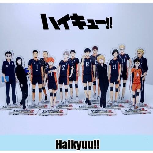 Japan Anime Haikyuu!! Hinata Shoyo kageyama tobio tsukishima kei Cosplay Acrylic Stand Figure Model Plate Desk Decor Toy Gifts