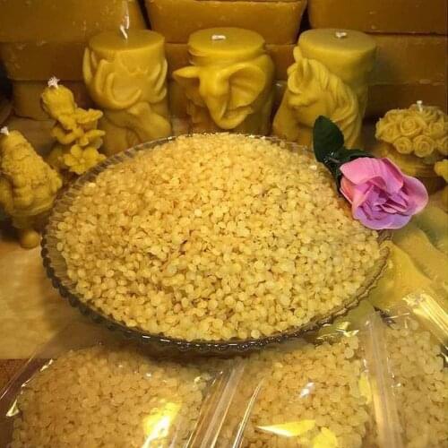 100% Organic Natural Pure Yellow Beewax Pellets Honey Soap,Lotion,Candle Etc Material