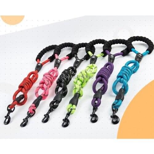 2pcs/lot Dog Leash Running Walk Training For Large Pets Leashes Dogs Leash Rope Nylon Tenacity 6 colors Large size