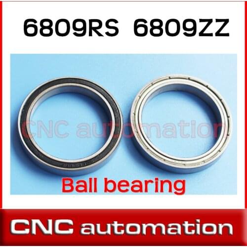 2pcs thin 6809-2Z ZZ bearings Ball Bearing 6809ZZ 45X58X7 mm radial 6809RS 61809RS