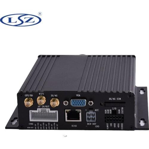 4Channels 1.0MP AHD 720P WIFI GPS 3G 4G Dual SD Card Mobile DVR for Trailer Truck Taxi Car School Bus
