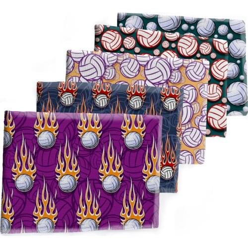 50*145cm Sport Ball Bullet Soccer Textured Liverpool Patchwork Tissue Kids home textile