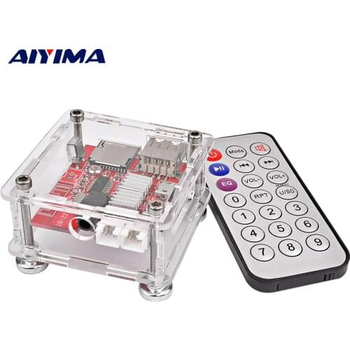 AIYIMA USB5V Multifunctional Lossless Decoder With Stereo Bluetooth Digital Power Amplifiers 3W+3W TF U Disk MP3 Decoding Board