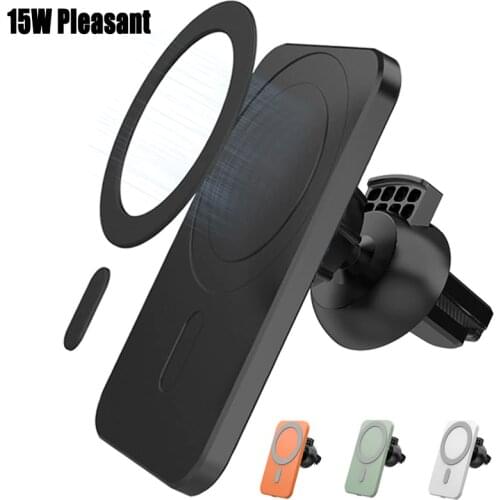 15W Qi Wireless Car Charger Mount Stand Fast Magnetic Wireless Charger For IPhone12 Pro / Mini / Max Wireless Charger