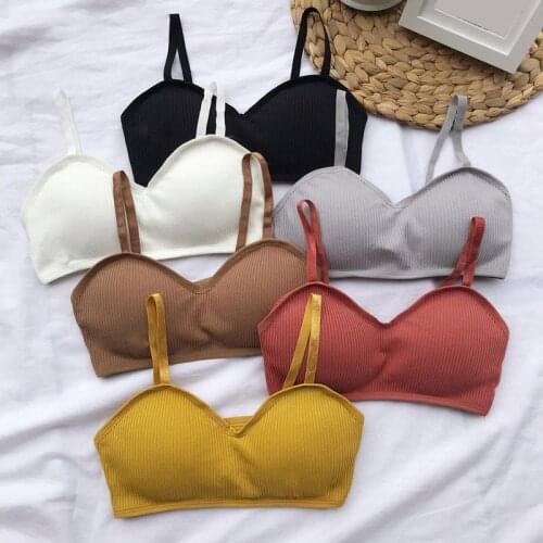 Kamisnky Women Hollow Out Bra Wireless Lingerie Fitness Bras For Women Cotton Tops Girl Brassiere Soft Seamless Underwear