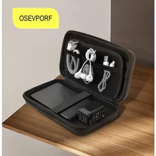 Power Bank Case Hard Case Box For Hard Drive Disk USB Cable External Storage Carrying SSD HDD Earphones USB Cable Charger Cases