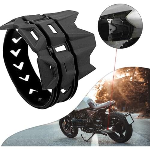 Motorcycle Dirt Pit Bike Exhaust Muffler Silencer Protector Guard Heat-resistant for Motocross Dirt Bike Black