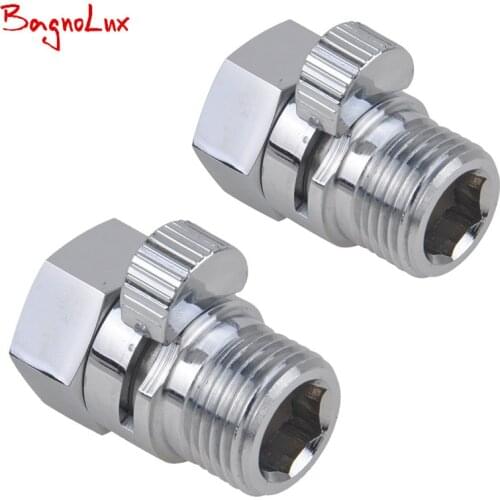 Hot Sale 2 Pcs Shower Diverter Valve Solid Brass Shut Off Valve for Bidet Sprayer or Shower Head