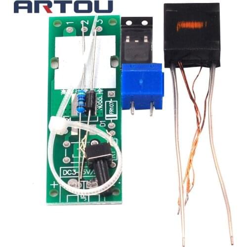 Inverter Boost High Voltage Generator Arc Cigarette Lighter Igniter Coil Module DIY Small Production Kit