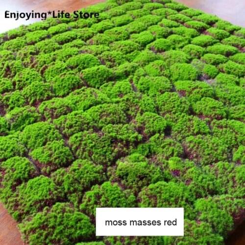 1m Simulation Green Plant Wall Moss Turf Simulation Lawn Fake Grass Scene Shop Window Display Fake Moss Artificial Lawn Masses